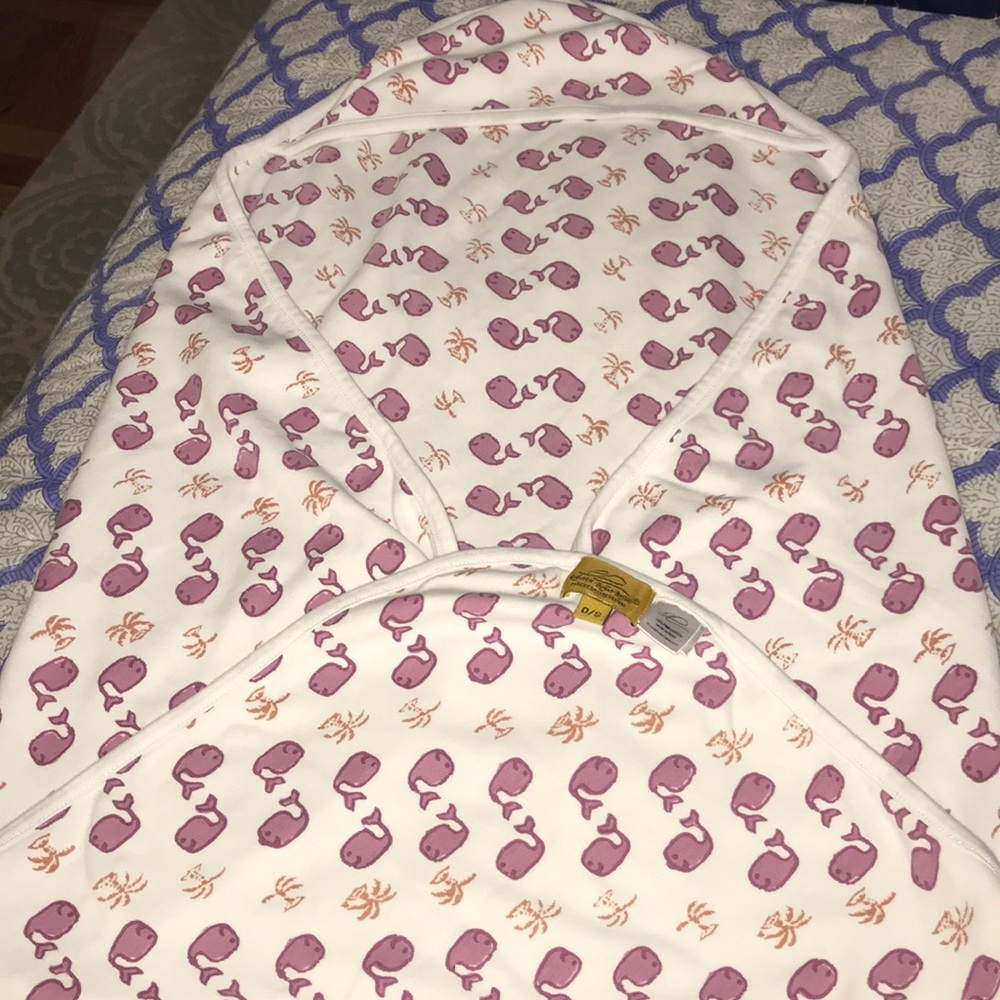 Roberta roller rabbit infants swaddle blanket